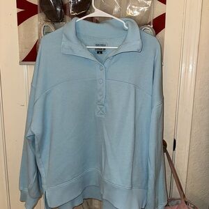 American Eagle Outfitters Light Blue Sweatshirt